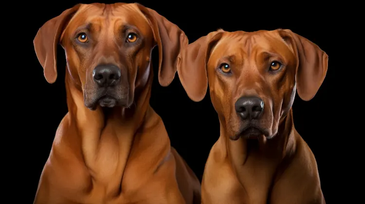 differences between a male and female rhodesian ridgeback